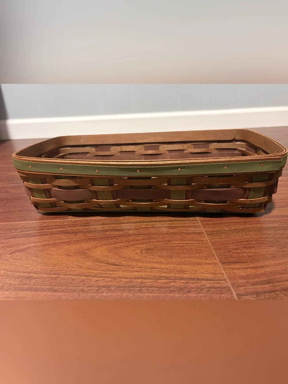 Longaberger bread basket with protector and lid